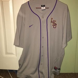 LSU NIKE DRI-FIT BASEBALL JERSEY